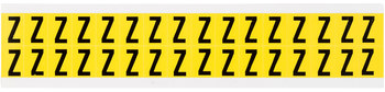 Picture of Brady 34 Series Black on Yellow Indoor Vinyl Cloth 34 Series 3420-Z Letter Label (Main product image)