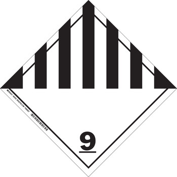 Picture of Brady B-101 Polycoated Tagstock Square White English Truck Placards Sign part number 63455 (Main product image)