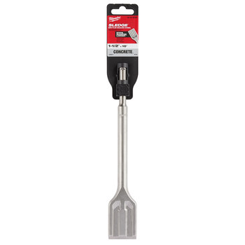 Milwaukee 1 1/2 in Scaling Chisel 48-62-6056 - 10 in Overall Length - High Speed Steel - SDS-Plus Shank