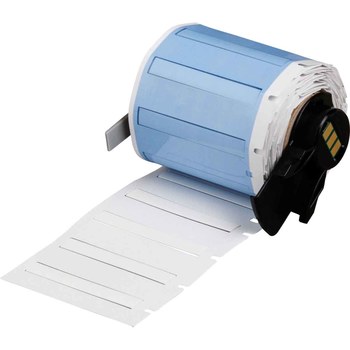 Picture of Brady PermaSleeve White Polyvinylidene Thermal Transfer M6-125-175-345-WT Heat Shrink Wire & Cable Labels (Main product image)