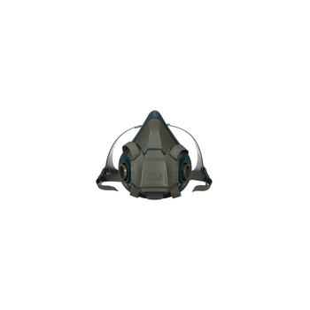 3M 6500 Series Rugged Comfort 6502 Gray/Teal Medium Nylon/Silicone Half Mask Facepiece Respirator