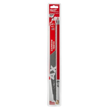 Milwaukee SAWZALL Ax Reciprocating Saw Blade 48-00-5527 - 7 TPI - 0.75 in Width x 0.05 in Thick - Carbide