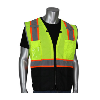PIP High-Visibility Vest 302-0650D 302-0650D-LY/5X - Size 5XL - Lime Yellow - 22503