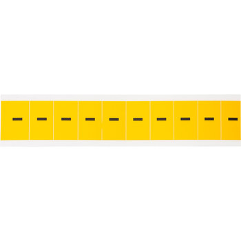 Picture of Brady 15 Series Black on Yellow Indoor / Outdoor Vinyl 15 Series 1530-DSH Punctuation Label (Main product image)