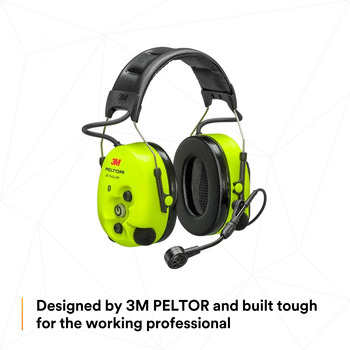 3M PELTOR WS ProTac XPI MT15H7AWS6 Bright Yellow Over Head Communication Headset - 318640-06949
