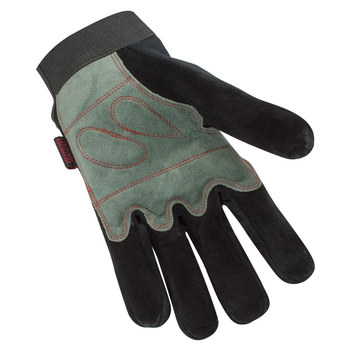 Valeo Black Medium Split Cowhide Leather Mechanic's Gloves - VI4869ME