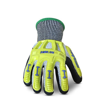 Hexarmor Helix 2096 Yellow/Gray/Black 10 Cut-Resistant Gloves - ANSI A3 Cut Resistance - Nitrile Palm & Fingers Coating - 2096-XL (10)