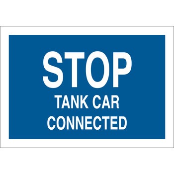 Picture of Brady B-120 Fiberglass Reinforced Polyester Rectangle Blue English Stop Signs, Traffic Control Signs & Banners Sign part number 75212 (Main product image)