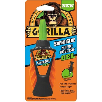 Gorilla Glue Micro-Precise Super Glue Clear Gel 5.5 g Bottle - 00801