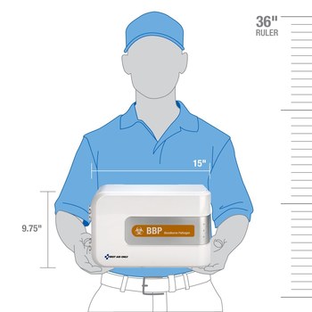 First Aid Only Bloodborne Pathogen Station - 5.25 in Width - 15.5 in Length - 9.75 in Height - Plastic Case Construction - 092265-91103