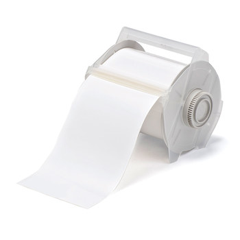 Picture of Brady White Indoor / Outdoor Vinyl Thermal Transfer 113109 Continuous Thermal Transfer Printer Label Roll (Main product image)