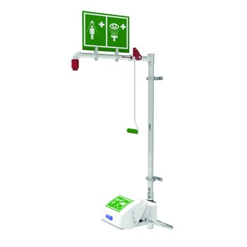 Picture of Hughes Safety Polished Brush Combination Shower (Main product image)