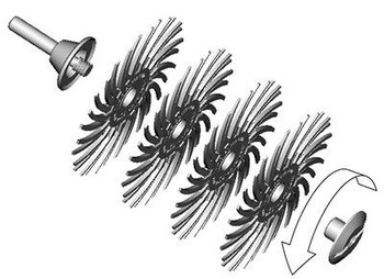3M Bristle Disc Mandrel - 7 in Length - 4 in Wide - 7000046130