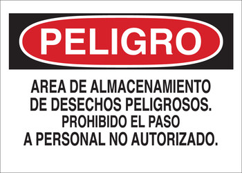 Picture of Brady B-120 Fiberglass Reinforced Polyester Rectangle White Spanish Chemical Warning Sign part number 39555 (Main product image)