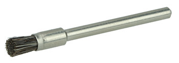 Weiler Horsehair Cup Brush - Unthreaded Stem Attachment - 3/16 in Diameter - Hair Type: Stiff - 26115