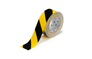 Brady Toughstripe Black / Yellow Floor Marking Tape - 2 in Width x 100 ft Length - 16095