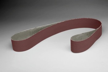 3M 332D Coated Aluminum Oxide Brown Sanding Belt - Cloth Backing - X Weight - P220 Grit - Very Fine - 2 in Width x 132 in Length - 30761