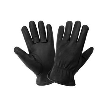 Global Glove 3200DTHB Black XL Deerskin Leather Driver's Gloves - Keystone Thumb - 3200DTHB/XL