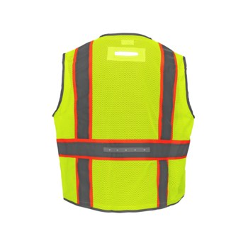 Global Glove FrogWear High-Visibility Vest GLO-15LED - Size Large - Yellow/Green - GLO-15LED LG