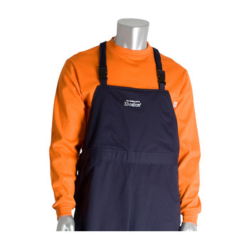 PIP 9100-53680 Blue 6XL Ultrasoft Fire-Resistant Overalls - Fits 68 to 70 in Chest - 33 cal/cm2 Protection Value ARC Thermal Protection Value 33 cal/cm2 - 32 in Inseam - 616314-37068
