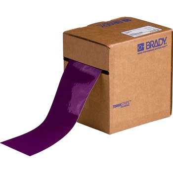 Brady ToughStripe Purple Floor Marking Tape - 3 in Width x 100 ft Length - 0.008 in Thick - 91460