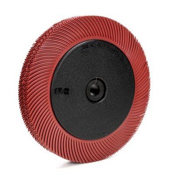 3M Scotch-Brite Ceramic BB-ZB Radial Bristle Brush - Very Fine Grade - 1 1/4 in Center Hole - 7 5/8 in Outside Diameter - 33084