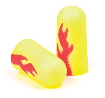 25 Pairs NRR33 EARsoft  Yellow Neon Soft Foam EARPLUGS ear plugs 312-1250 