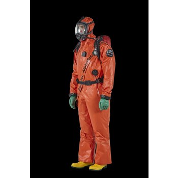 Ansell AlphaTec Chemical Protective Suit 66LIGHT ALOT30252000000003 - Size Medium - Orange - ANSELL 836148