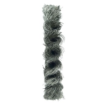 Weiler Wolverine 36226 Wheel Brush - 4 in Dia - Knotted - Standard Twist Steel Bristle