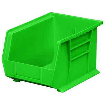 Picture of Akro-Mils 30239 Akrobin 50 lb Green Industrial Grade Polymer Hanging / Stacking Storage Bin (Main product image)