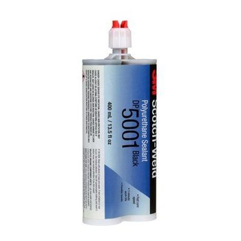 3M Scotch-Weld DP5001 Two-Part Black Polyurethane Sealant - Liquid 400 ml Dual Cartridge - 98296