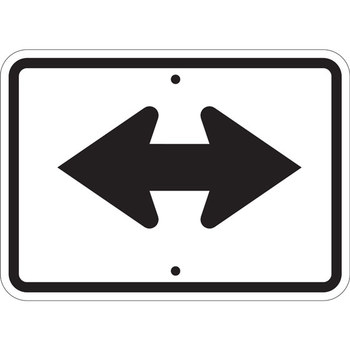 Picture of Brady B-959 Aluminum Rectangle White Stop Signs, Traffic Control Signs & Banners Sign part number 80061 (Main product image)