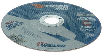 Weiler Tiger Inox Cutting Wheel 58112 - 6 in - INOX - 60 - S