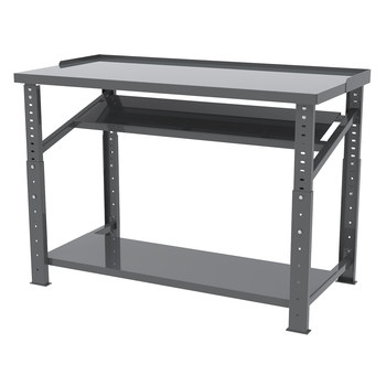 Picture of Akro-Mils RHWB3060GA RHWB Adjustable Gray Powder Coated 12 ga Adjustable Height Work Bench (Main product image)