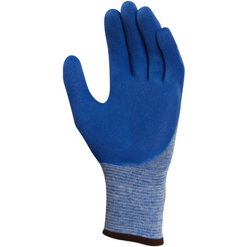 Ansell Hyflex 11-920 Blue 9 Nylon Work Gloves - Nitrile Palm Only Coating - 255004