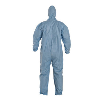 Dupont Chemical-Resistant Coveralls TM127S BU TM127SBU6X002500 - Size 6XL - Blue
