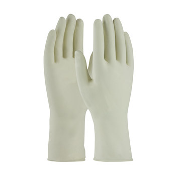 PIP 100-3201 Tan 7 Powdered Disposable Gloves - Medical Exam Grade - 11 in Length - Rough Finish - 5 mil Thick - 100-3201/070
