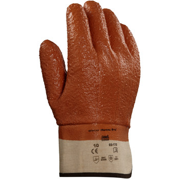 Ansell Winter Monkey Grip® Gloves - Rough, L/XL S-19712 - Uline