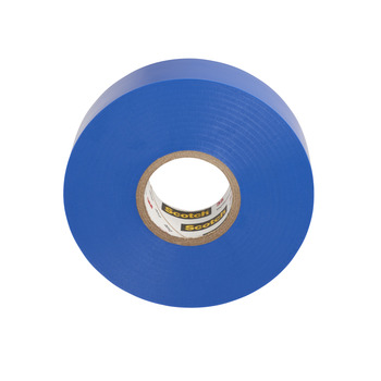 3M Scotch 35-BLUE-3/4 Blue PVC Insulating Tape - 3/4 in x 66 ft - 0.75 in Wide - 7 mil Thick - 10836