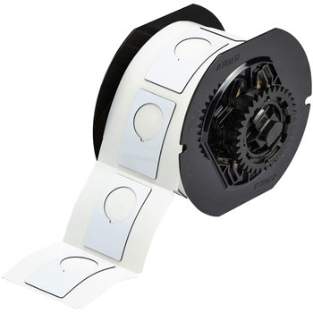 Brady B30EP-168-593-WT Die-Cut Printer Label Roll - 1.9 in x 1.2 in - Polyester - White - B-593 - 21145