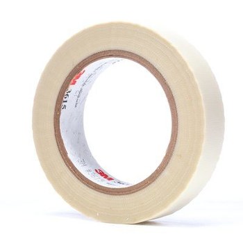 3M 3615 White Cloth Tape - 1 in Width x 36 yd Length - 7 mil Thick - 48235