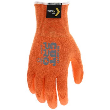 MCR Safety CutPro Hi-Vis Orange 2XL Cut-Resistant Gloves - A6 Cut Resistance - Aramid - Kevlar/Steel Palm & Fingertips Coating - 9.92 in Length - Not Insulated Insulation - Rough Finish - 9178NFOXXL