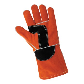 Global Glove 1200-LH Brown Universal (Left Hand Only) Split Welding Glove - Wing Thumb