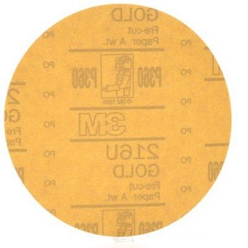 3M Hookit Hook & Loop Disc 00974 - Aluminum Oxide - 6 in - P360 - Medium
