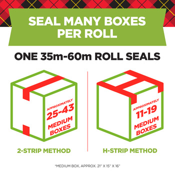 3M Scotch 3450-2 Clear Box Sealing Tape - 48 mm Width x 54.6 yd Length - 2.6 mil Thick - 91456