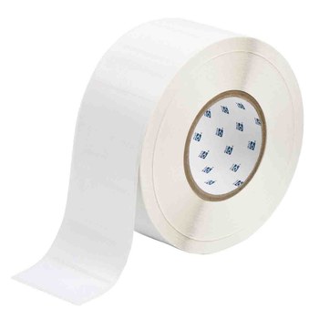 Picture of Brady White Polyester Thermal Transfer THT-7-422-3 Die-Cut Thermal Transfer Printer Label Roll (Main product image)