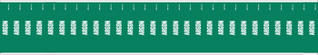 Picture of Brady White on Green Vinyl 91901 Self-Adhesive Pipe Marker (Main product image)