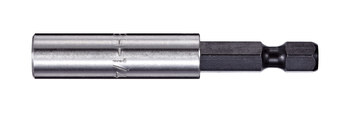 Vega Tools 1/4 in Magnetic C-Ring Bit Holder - 1/4 in-Hex Shank - 12 in Length - S2 Steel & Stainless Steel -.433 in OD - 1300MH1CD2