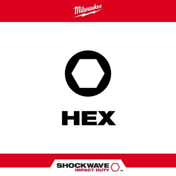 Milwaukee SHOCKWAVE Impact Duty Hex Insert Bit Set 48-32-4617 - Alloy Steel - 1 in Length - 48778