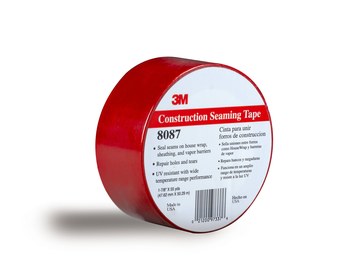 3M 8087R Red Splicing & Core Starting Tape - 48 mm Width x 66 m Length - 3.05 mil Thick - 66136